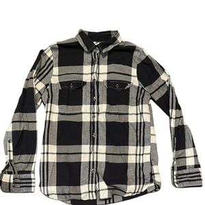 J Crew Women’s Plaid Shirt 100% Cotton Long Sleeve Size XS, blouse, button up